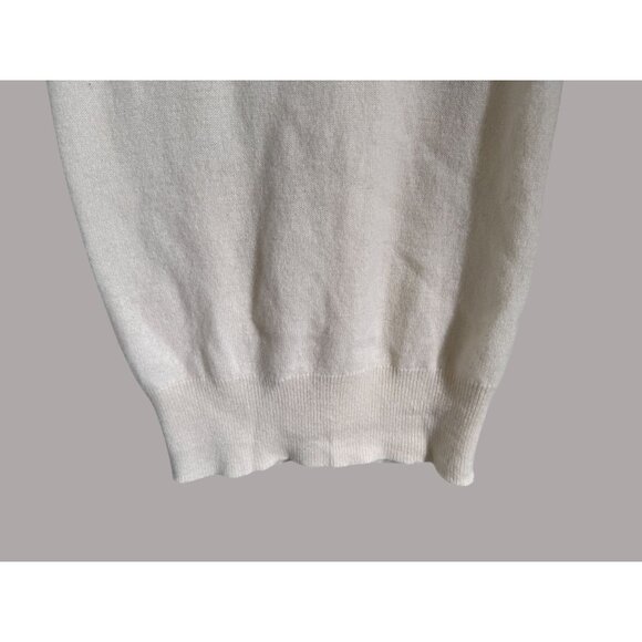 Lord & Taylor 100% Cashmere Cream Sleeveless Sweater Vest Womens Size S - Picture 3 of 6